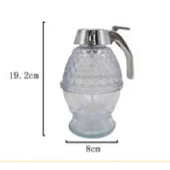 DISPENSER MIELE IN PLASTICA FORMA DI VASO CON BASAMENTO ACCESSORI CUCINA TX-9536