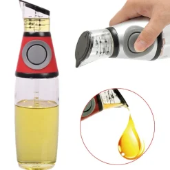 DISPENSER MISURATORE OLIO ACETO CONTENITORE PORTA OLIO TAVOLA MISURA E PREMI