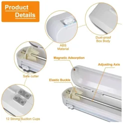 DISPENSER PER PELLICOLA TRASPARENTE ALIMENTI O CARTA ALLUMINIO CON TAGLIERINO