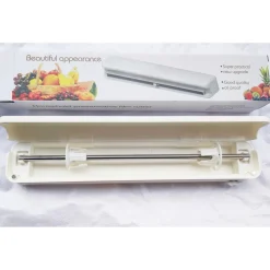 DISPENSER PER PELLICOLA TRASPARENTE ALIMENTI O CARTA ALLUMINIO CON TAGLIERINO