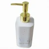 DISPENSER PER SAPONE LIQUIDO ACCESSORIO BAGNO ARREDO BIANCO ORO MACCHIATO 59882