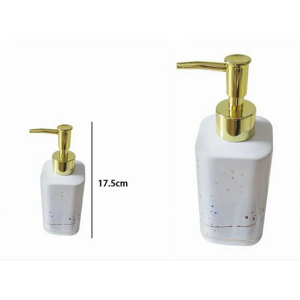 DISPENSER PER SAPONE LIQUIDO ACCESSORIO BAGNO ARREDO BIANCO ORO MACCHIATO 59882