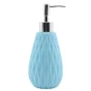 DISPENSER PER SAPONE LIQUIDO AZZURRO LAVORATO ACCESSORI PER ARREDO BAGNO 79942