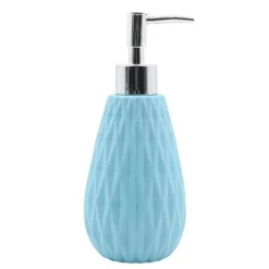 DISPENSER PER SAPONE LIQUIDO AZZURRO LAVORATO ACCESSORI PER ARREDO BAGNO 79942