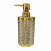 DISPENSER PER SAPONE LIQUIDO ACCESSORIO BAGNO ORO STILE BAROCCO DOSATORE 59103