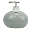 DISPENSER PER SAPONE LIQUIDO CERAMICA GRIGIO DOSATORE MODERNO ARREDO BAGNO 79252