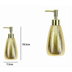 DISPENSER PER SAPONE LIQUIDO PER LAVANDINO ORO ACCESSORIO ARREDO DA BAGNO 59918