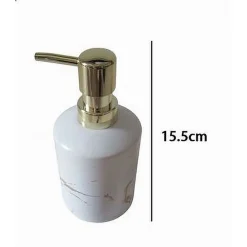 DISPENSER PER SAPONE LIQUIDO ACCESSORI ARREDO BAGNO DOSATORE EFFETTO MARMO 59885