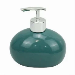 DISPENSER PER SAPONE LIQUIDO CERAMICA VERDE DOSATORE MODERNO ARREDO BAGNO 79264