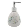 DISPENSER PORTA SAPONE LIQUIDO FIORI FOGLIE PORTASAPONE ACCESSORIO BAGNO 87049