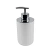 DISPENSER PORTA SAPONE LIQUIDO BIANCO SILVER PER RICAMBIO ACCESSORI BAGNO 69461