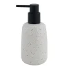 DISPENSER PORTA SAPONE LIQUIDO IN CERAMICA BIANCO EFFETTO PIETRA GRANITO BAGNO 87805