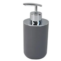 DISPENSER PORTA SAPONE LIQUIDO GRIGIO SILVER PER RICAMBIO ACCESSORI BAGNO 79892