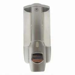 DISPENSER PORTA SAPONE LIQUIDO DOSATORE GRIGIO BAGNO PARETE DOCCIA 350 ML 69413