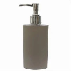 DISPENSER PORTA SAPONE LIQUIDO COLORE TORTORA ACCESSORIO PER ARREDO BAGNO 79189