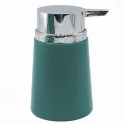 DISPENSER PORTA SAPONE LIQUIDO ACCESSORI ARREDO DA BAGNO VERDE IN PLASTICA 69982