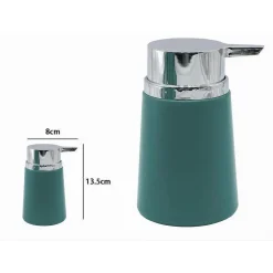 DISPENSER PORTA SAPONE LIQUIDO ACCESSORI ARREDO DA BAGNO VERDE IN PLASTICA 69982