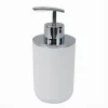 DISPENSER PORTA SAPONE LIQUIDO BIANCO SILVER PER RICAMBIO ACCESSORI BAGNO 79862