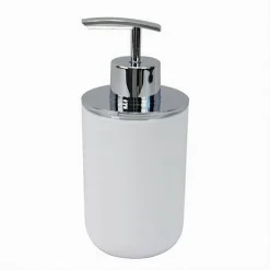 DISPENSER PORTA SAPONE LIQUIDO BIANCO SILVER PER RICAMBIO ACCESSORI BAGNO 79862