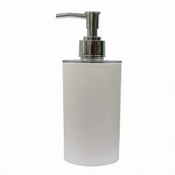DISPENSER PORTA SAPONE LIQUIDO COLORE BIANCO ACCESSORIO PER ARREDO BAGNO 79185