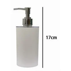 DISPENSER PORTA SAPONE LIQUIDO COLORE BIANCO ACCESSORIO PER ARREDO BAGNO 79185