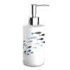DISPENSER PORTA SAPONE LIQUIDO IN CERAMICA CON PESCIOLINI ACCESSORIO BAGNO 69875