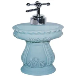 DISPENSER PORTA SAPONE LIQUIDO PORTASAPONE 2IN1 PORTASPUGNA CERAMICA CLASSIC DFH