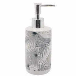 DISPENSER PORTASAPONE LIQUIDO STAMPA TROPICALE PER ARREDO ACCESSORIO BAGNO 87063