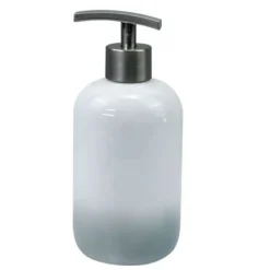 DISPENSER PORTASAPONE LIQUIDO BIANCO GRIGIO ACCESSORI BAGNO MODERNO ARREDO 59914