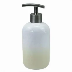 DISPENSER PORTASAPONE LIQUIDO BIANCO GIALLO ACCESSORI BAGNO MODERNO ARREDO 59902