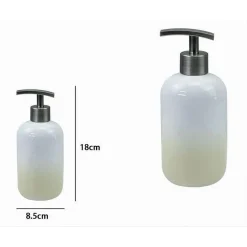 DISPENSER PORTASAPONE LIQUIDO BIANCO GIALLO ACCESSORI BAGNO MODERNO ARREDO 59902