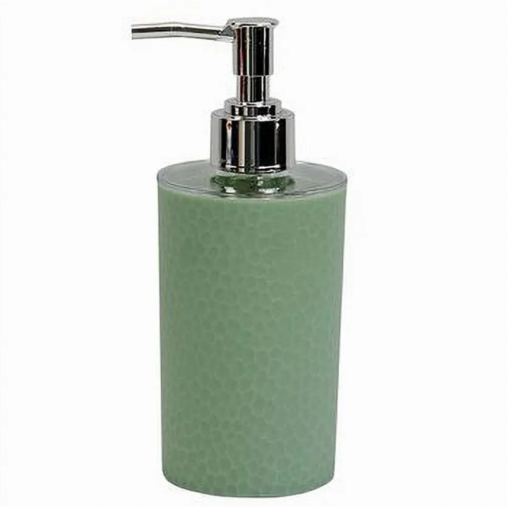 DISPENSER SAPONE LIQUIDO LAVANDINO VERDE LAVORATO ACCESSORIO ARREDO BAGNO 79785