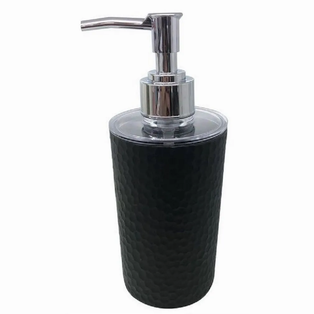 DISPENSER SAPONE LIQUIDO BAGNO PER LAVANDINO NERO ACCESSORI ARREDO BAGNO 79181