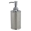 DISPENSER SAPONE LIQUIDO ACCESSORIO BAGNO SILVER CON EFFETTO CUORICINI ARREDO 87817