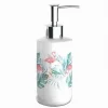 DISPENSER SAPONE LIQUIDO FENICOTTERI ACCESSORIO PORTA SAPONE ARREDO BAGNO 69958