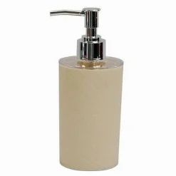 DISPENSER SAPONE LIQUIDO BAGNO PER LAVANDINO BEIGE ACCESSORI ARREDO BAGNO 79789