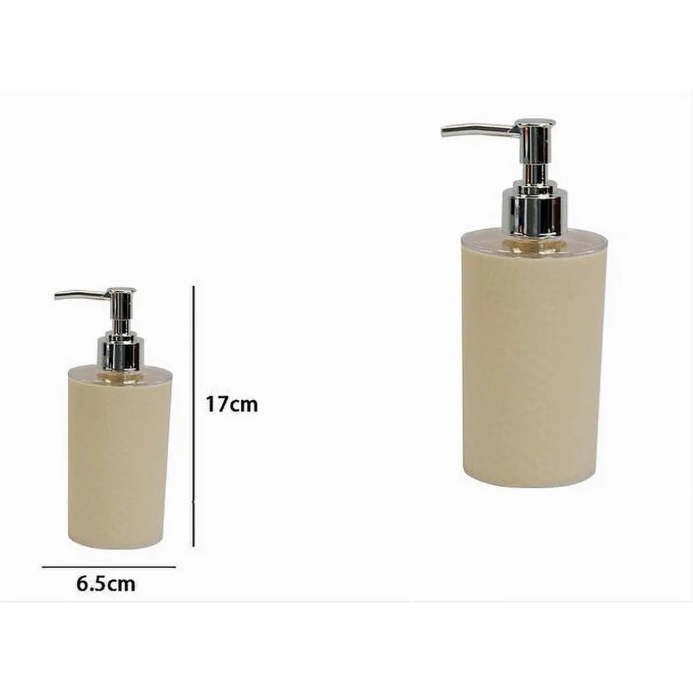 DISPENSER SAPONE LIQUIDO BAGNO PER LAVANDINO BEIGE ACCESSORI ARREDO BAGNO 79789
