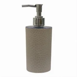 DISPENSER SAPONE LIQUIDO BAGNO PER LAVANDINO BEIGE ACCESSORI ARREDO BAGNO 79177