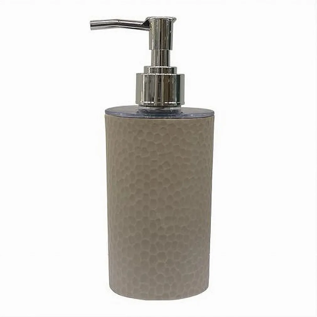 DISPENSER SAPONE LIQUIDO BAGNO PER LAVANDINO BEIGE ACCESSORI ARREDO BAGNO 79177