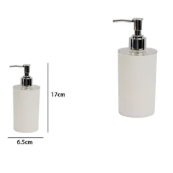 DISPENSER SAPONE LIQUIDO BAGNO PER LAVANDINO BIANCO ACCESSORI ARREDO BAGNO 79777