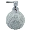 DISPENSER SAPONE LIQUIDO SFERA GRIGIO EFFETTO RETE ACCESSORI ARREDO BAGNO 79278