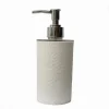 DISPENSER SAPONE LIQUIDO LAVANDINO BIANCO LAVORATO ARREDO ACCESSORIO BAGNO 79173