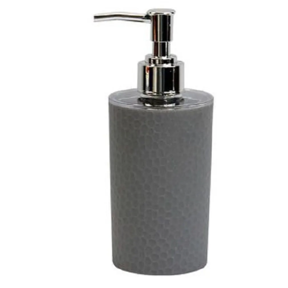 DISPENSER SAPONE LIQUIDO BAGNO PER LAVANDINO GRIGIO ACCESSORI ARREDO BAGNO 79797