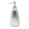 DISPENSER SAPONE LIQUIDO PER LAVANDINO ARGENTO ACCESSORI ARREDO DA BAGNO 59922
