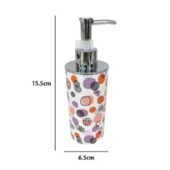 DISPENSER SAPONE LIQUIDO ACCESSORIO BAGNO SFERE ASTRATTE DOSATORE PORTASAPONE 87081