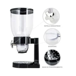 DISPENSER STORAGE SINGOLO CONTENITORE DOSATORE DISTRIBUTORE CEREALI PASTA 500 GR