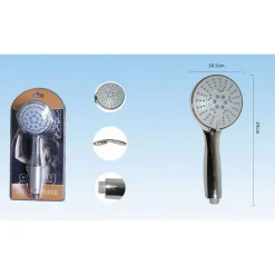 DOCCETTA A TELEFONO DOCCIA SOFFIONE BAGNO MULTIGETTO REGOLABILE 10.5X24 CM 52039