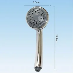 DOCCETTA A TELEFONO SOFFIONE DOCCIA BAGNO MULTIGETTO REGOLABILE 9.5X24.5CM 52043