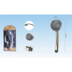 DOCCETTA A TELEFONO SOFFIONE DOCCIA BAGNO MULTIGETTO REGOLABILE 9.5X24.5CM 52043