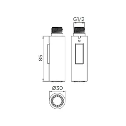 DOCCETTA AERATORE ROMPIGETTO RICAMBIO UNIVERSALE PER RUBINETTO MISCELATORE 59222